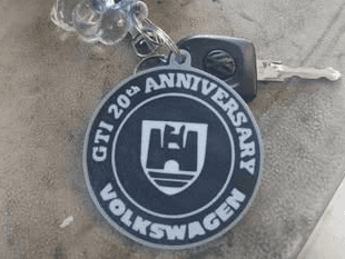 GTI Volkswagen 20th Anniversary keychain
