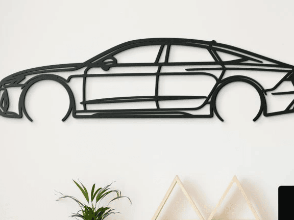 3D Wall Art Audi RS7