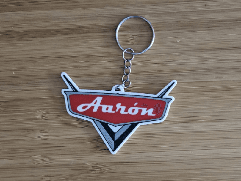 Llavero Cars personalizable 