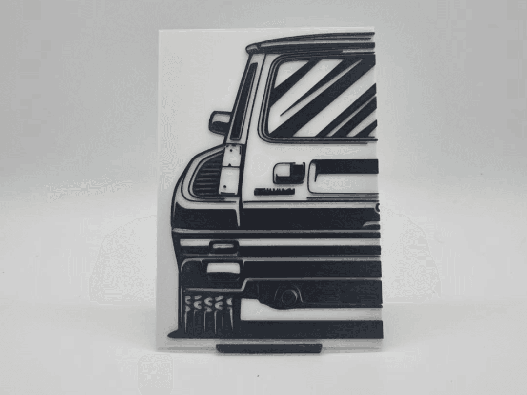 2D Wall Art Renault 5 Turbo