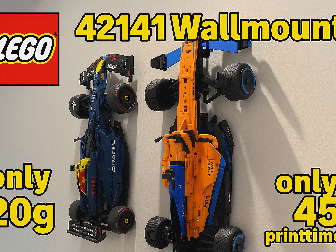 L E G O 42141 Wandhalterung F1 Formel 1 McLaren
