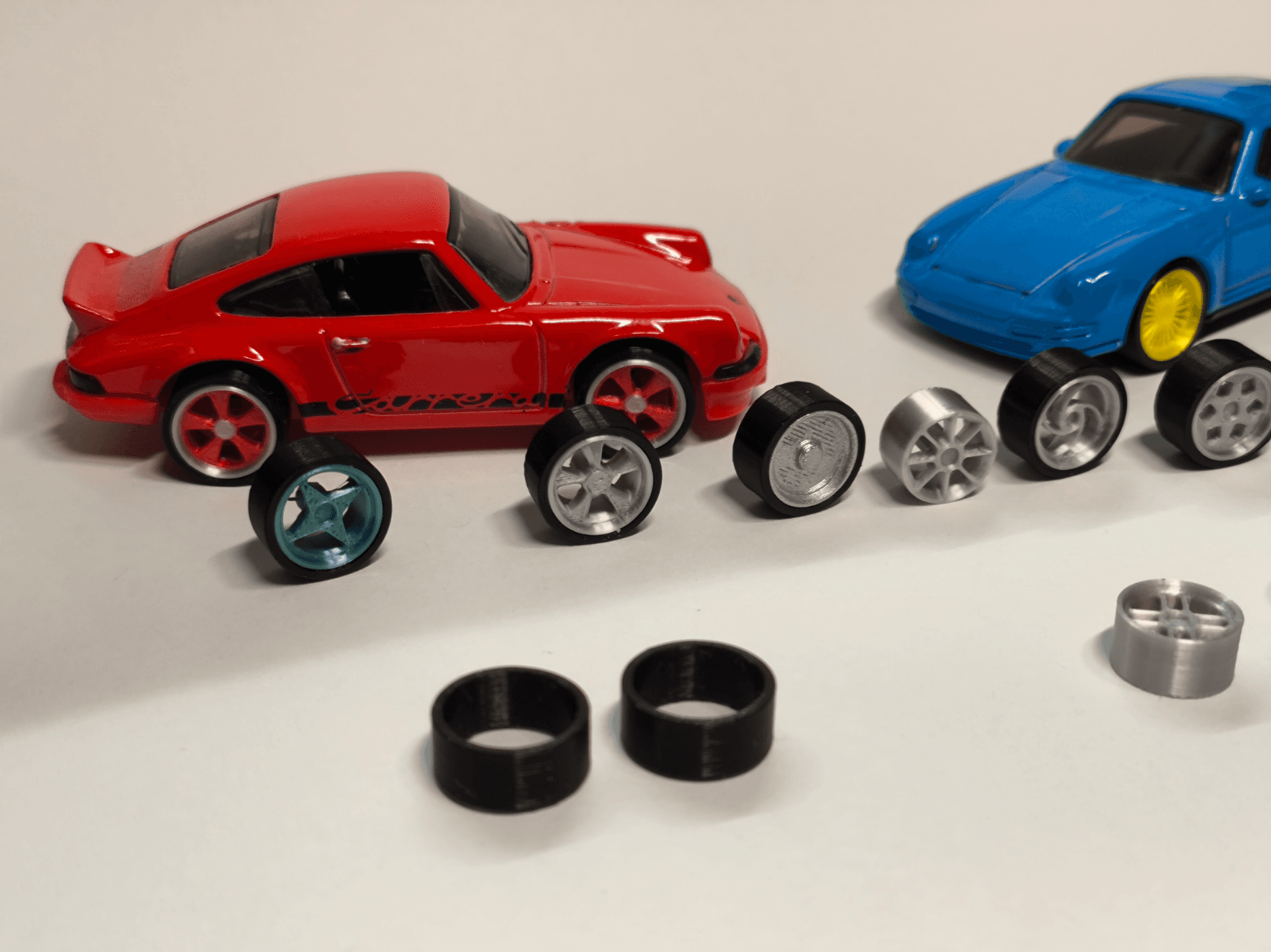 12 types 1/64 custom model car rims and tire