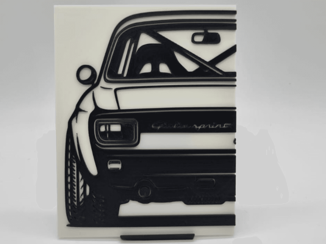 2D Wall Art 1967 Alfa Romeo Giulia Sprint GT