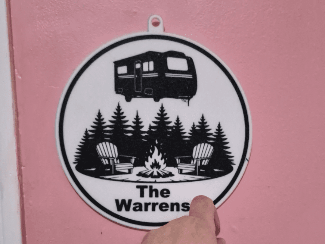 Camper Sign Facedown