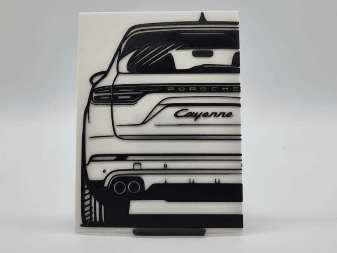 2D Wall Art Porsche Cayenne