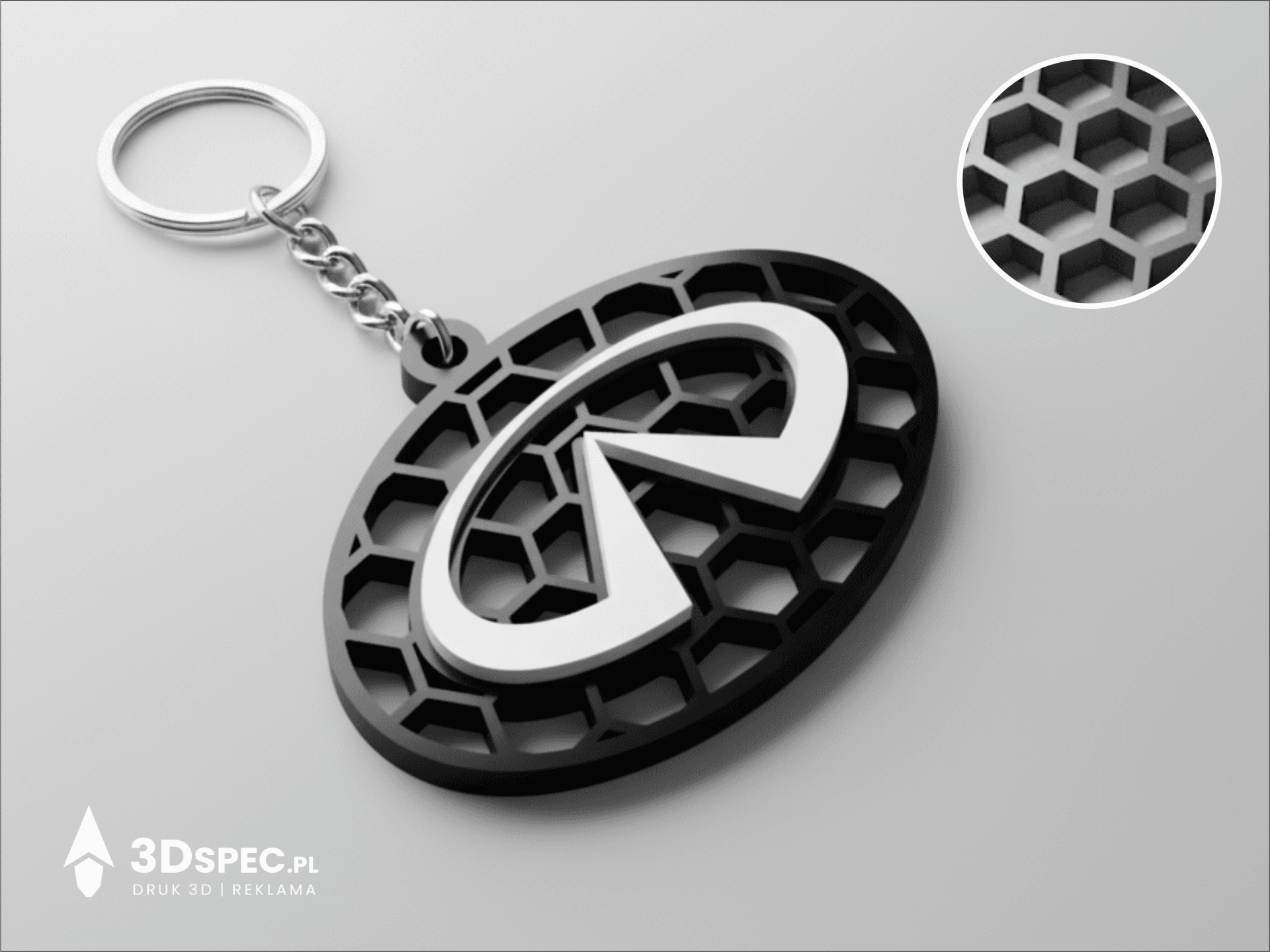 Infiniti logo keychain