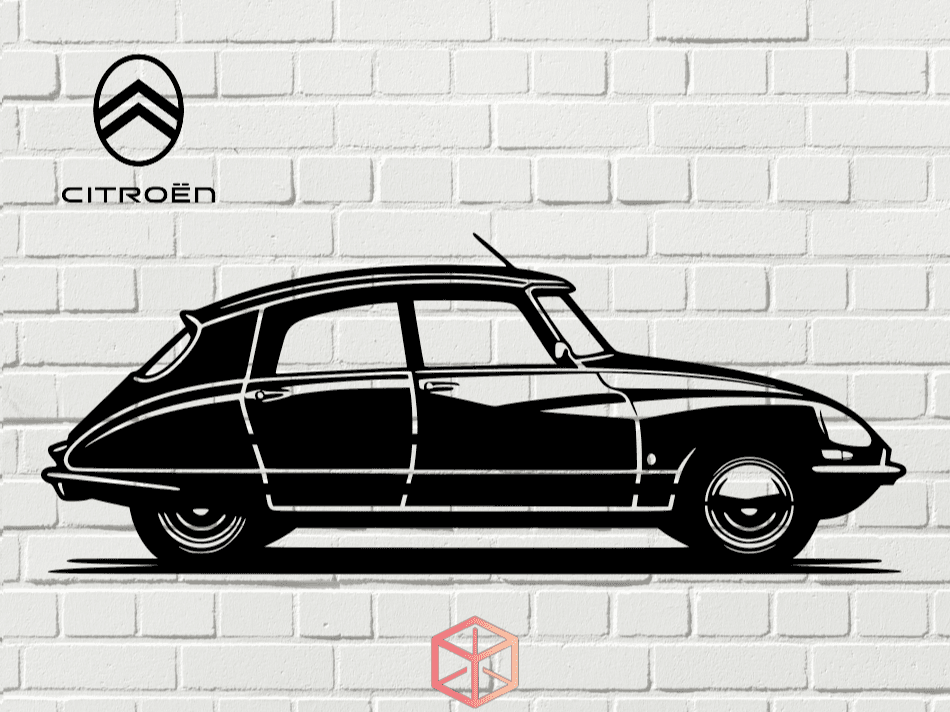 CITROEN DS VINTAGE - 2D WALL ART #1