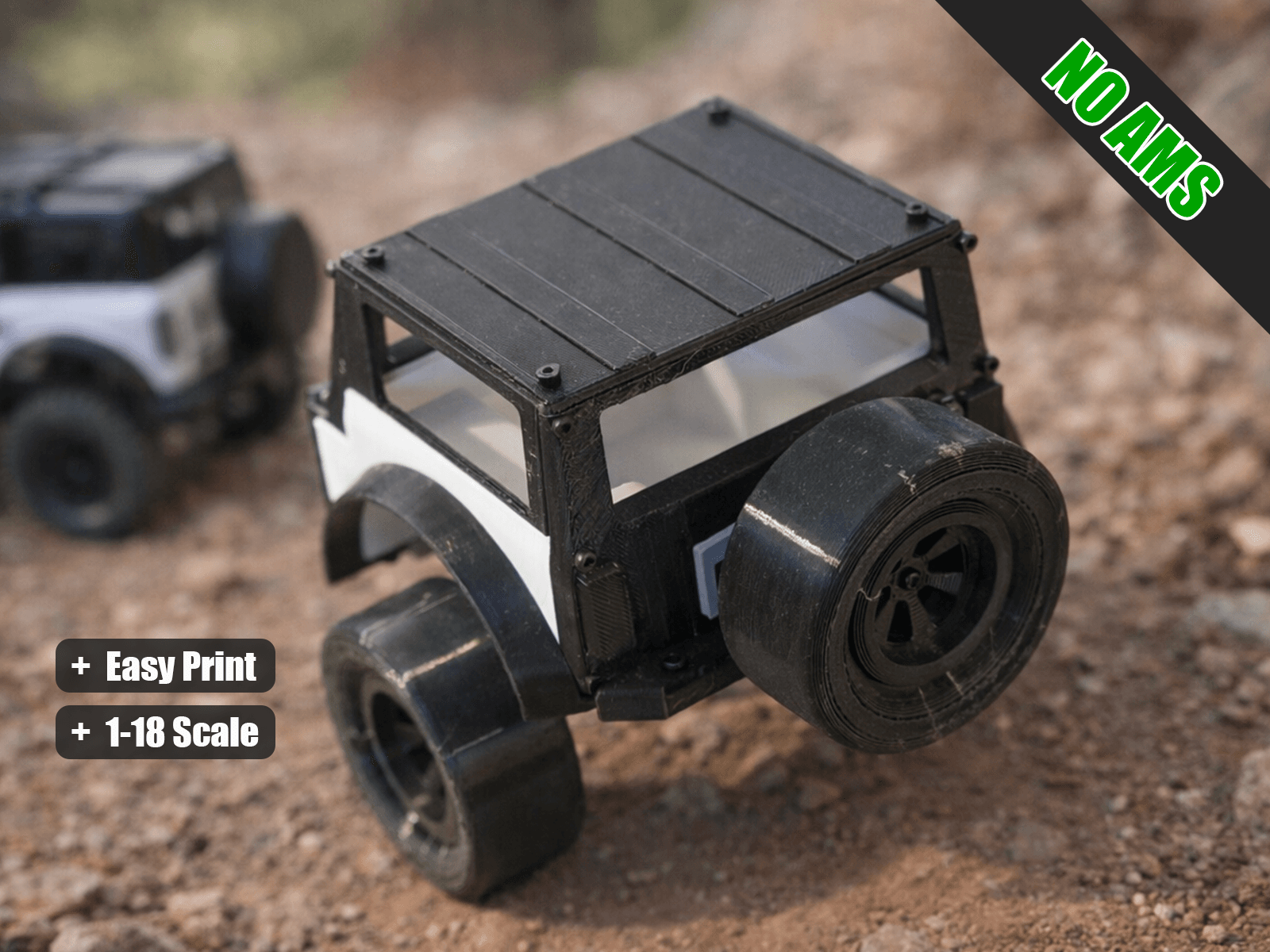 1/18 Scale Safari Trailer. (Bronco Style)  