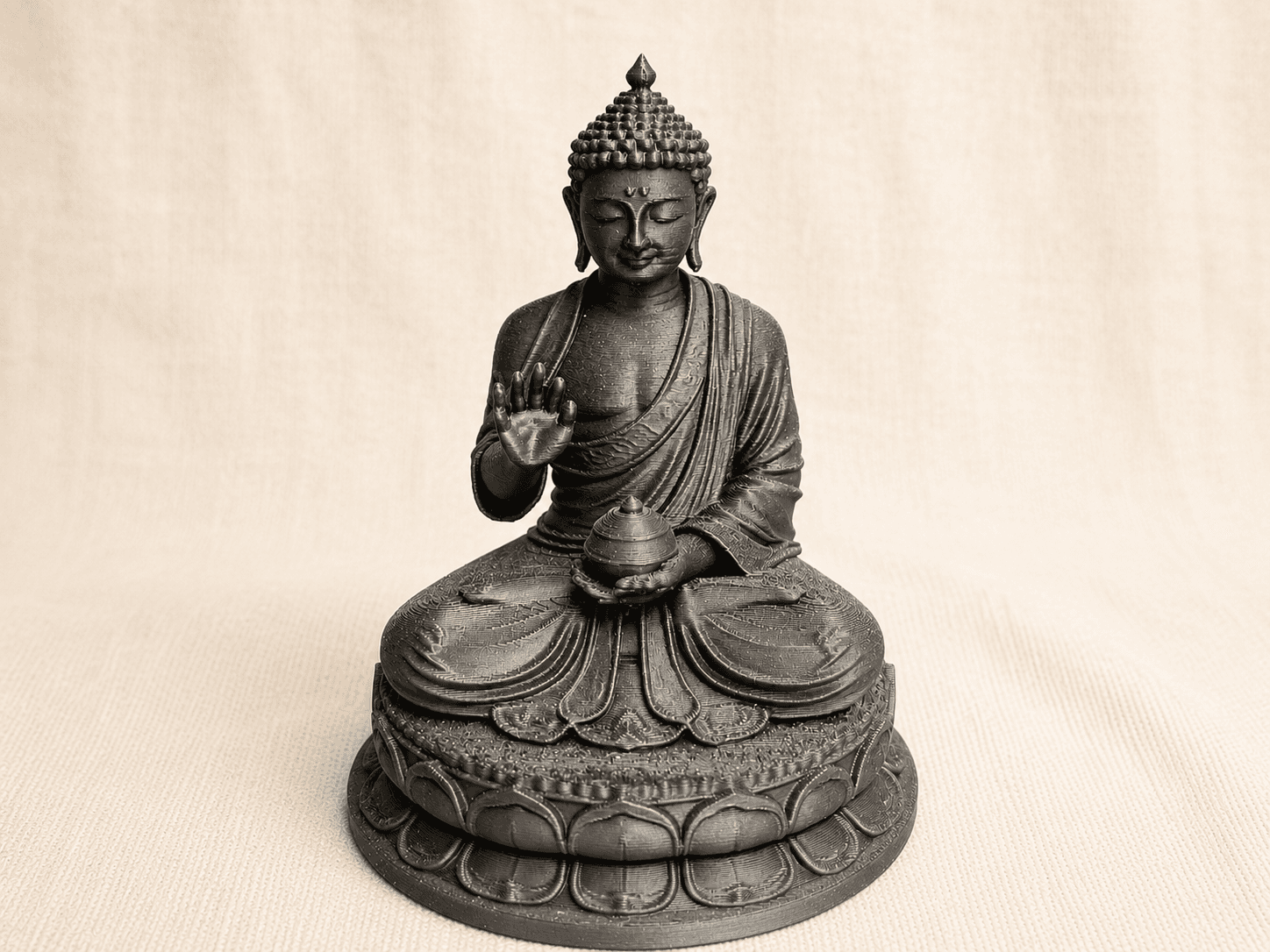 Buddha Statue in Lotus Pose
