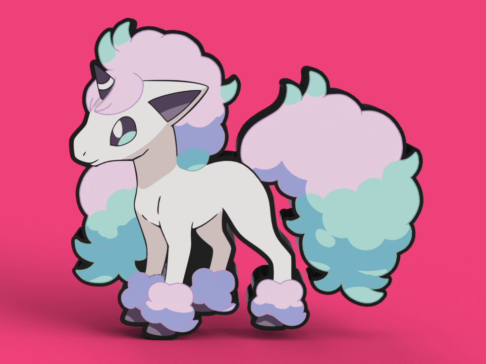 Galarian Ponyta Lightbox