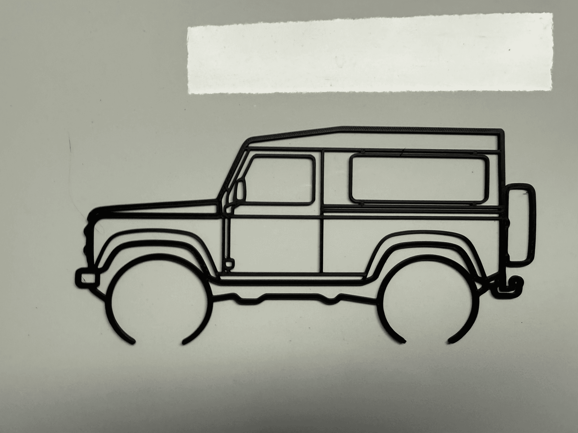 Land Rover Defender silouette - Sagoma Defender