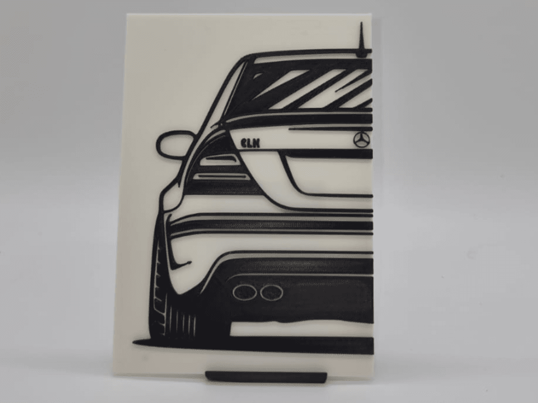 2D Wall Art Mercedes Benz CLK 63 AMG