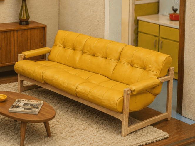 Miniature Mid-century Sofa