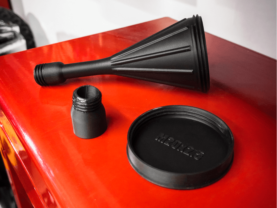 Screw-in Motorcycle Oil Funnel - (M20x2.5 Threads)