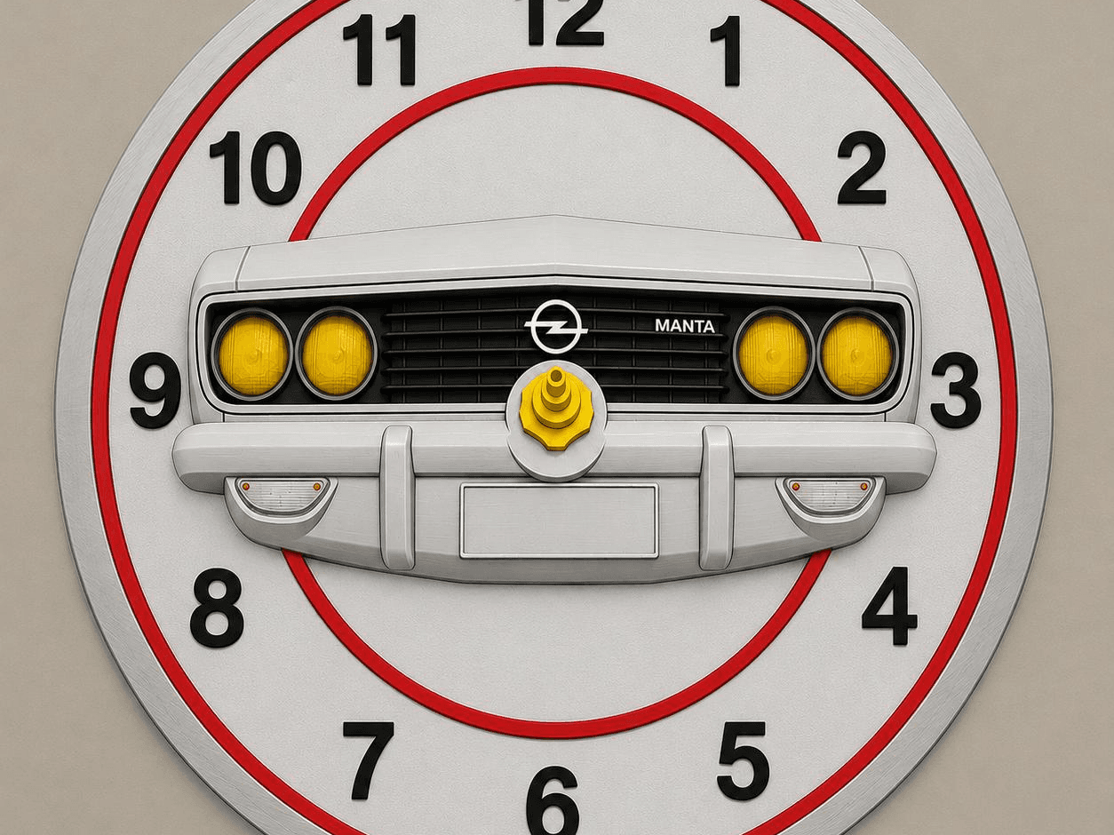 opel mant ai generated mini clock 