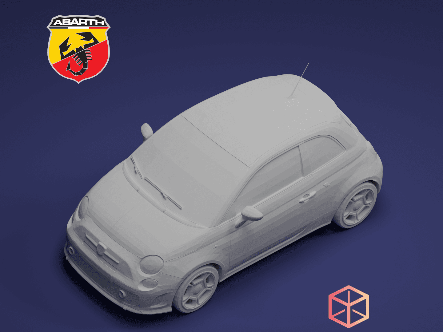 ABARTH 500 - 1/18 - 3D MODEL