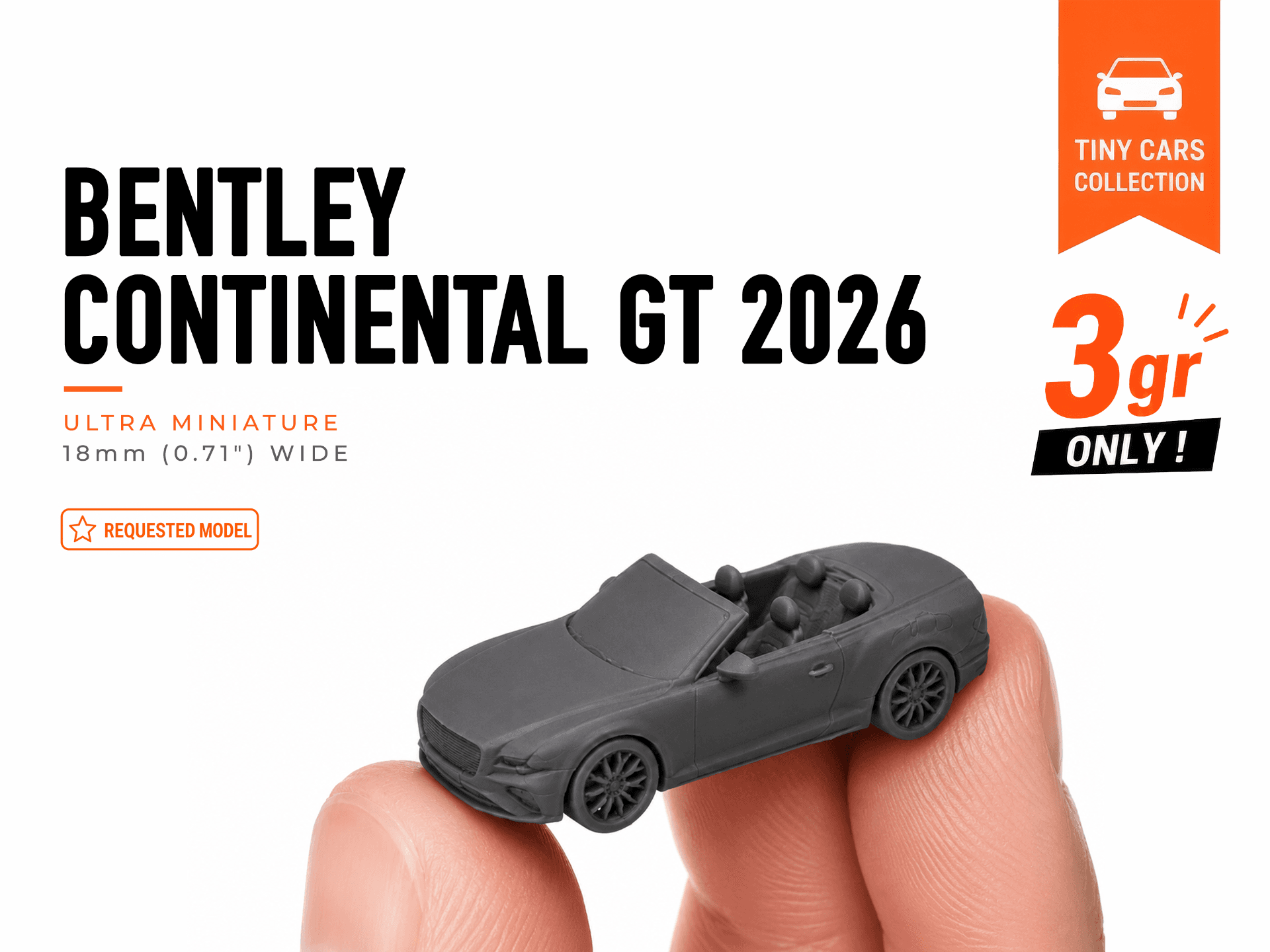 Tiny Bentley Continental GT 2026 - Mini Car Series