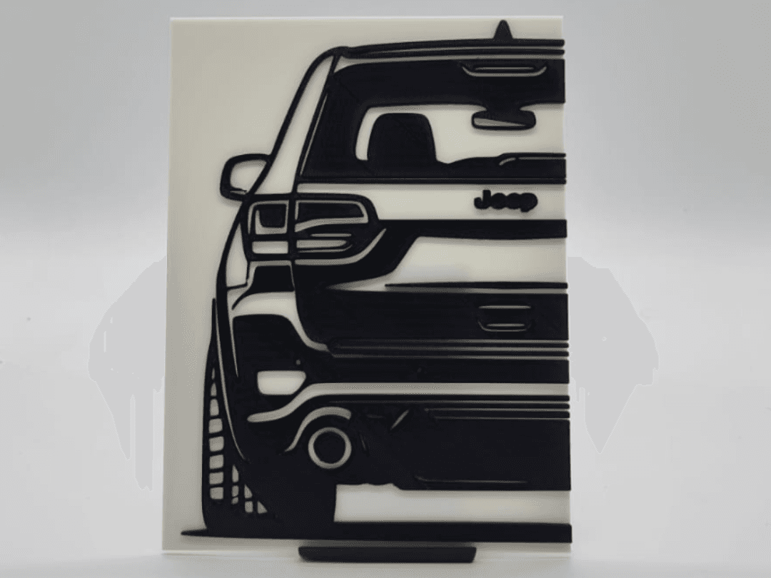 2D Wall Art Jeep Grand Cherokee Trackhawk