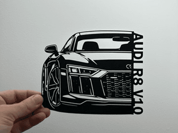Audi R8 V10 - decorazione da parete