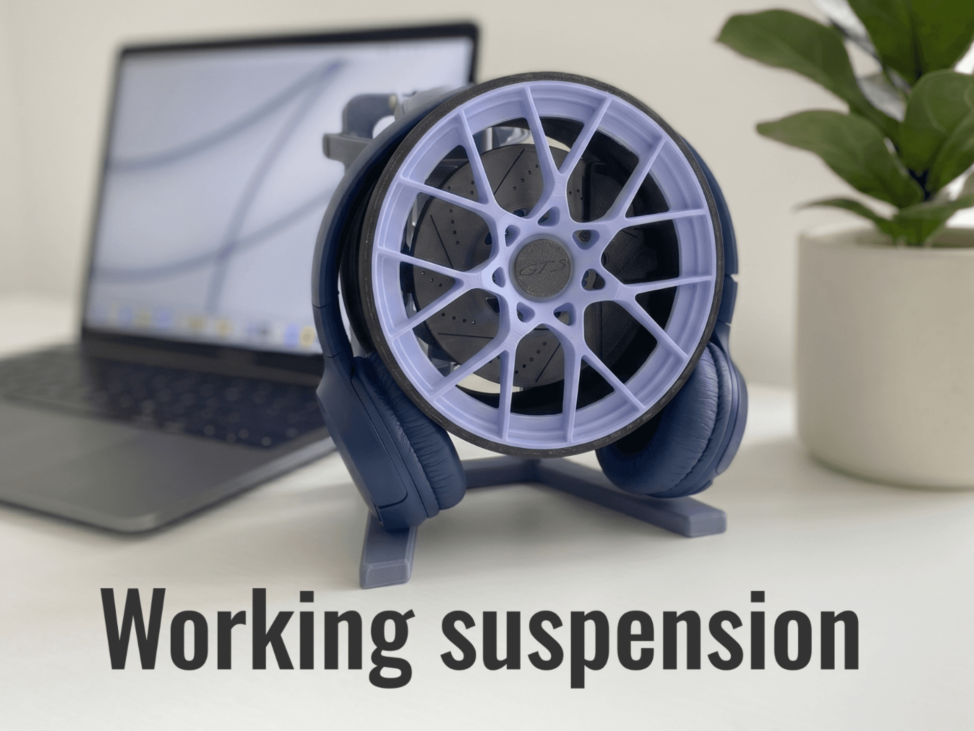 Wheel headphone stand-Porsche 911
