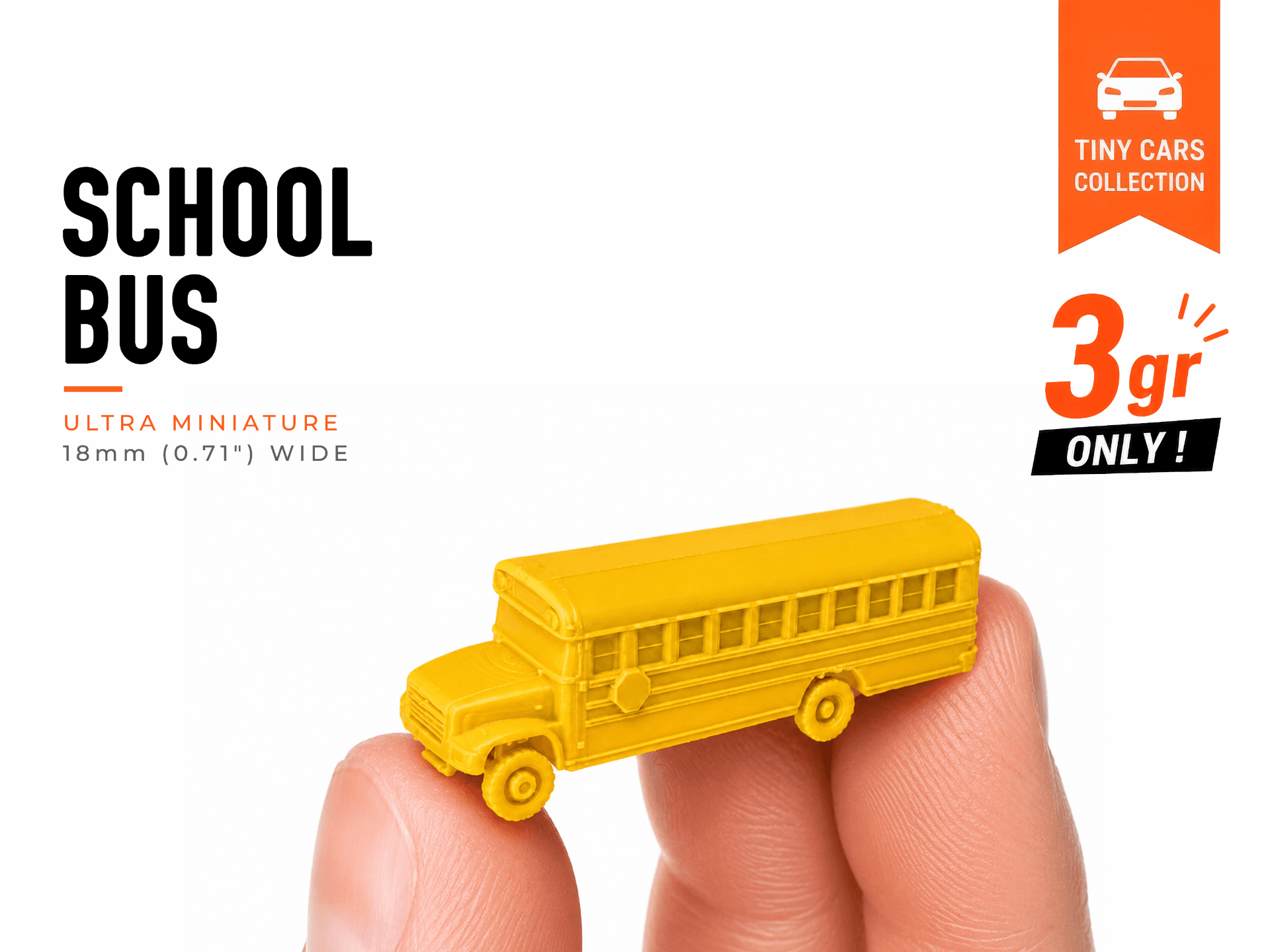 Tiny School Bus - Mini Cars Series