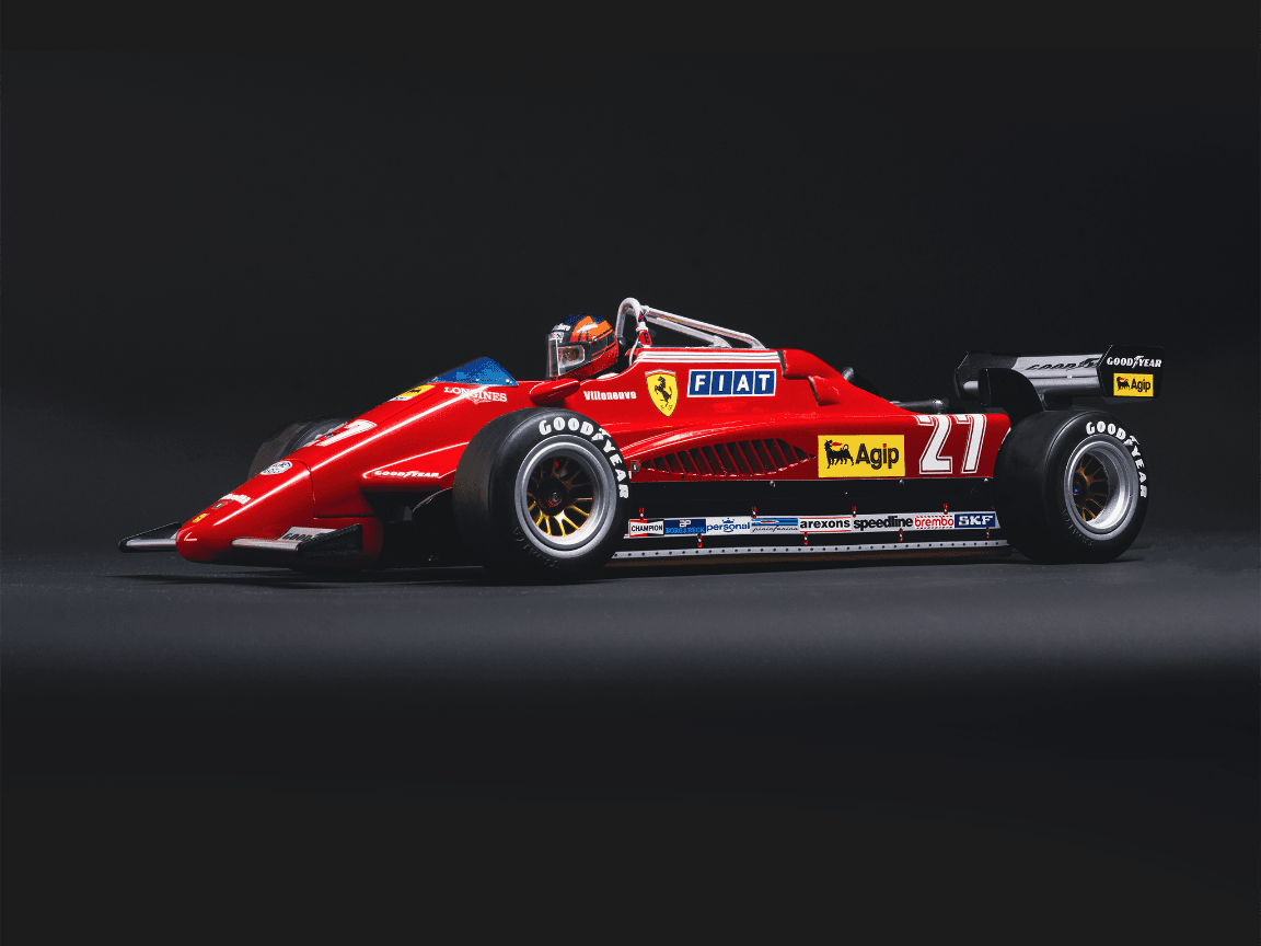 Ferrari 126 C2 RC Chassis Tamiya F104