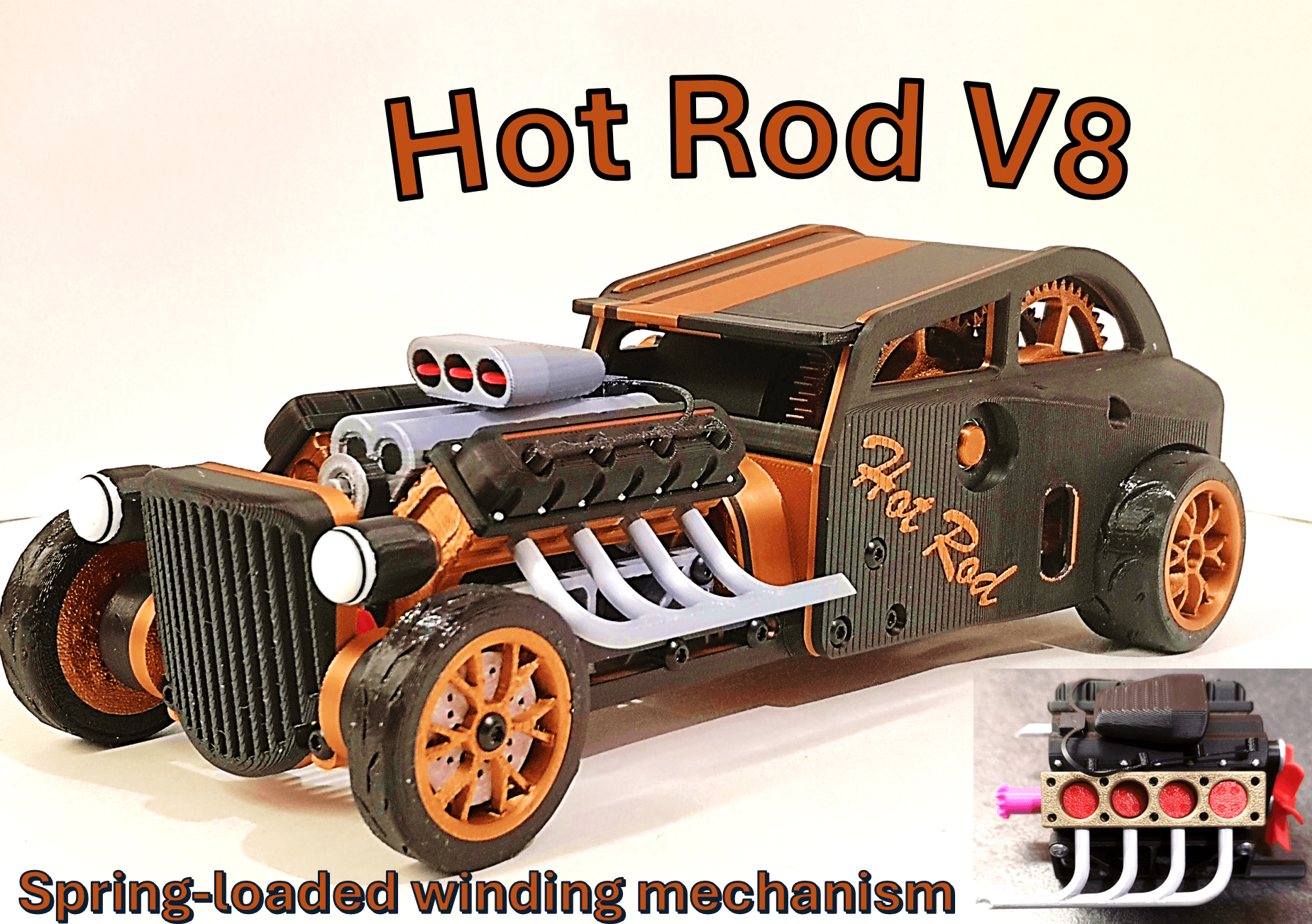 HOT ROD V8 - Spring engine