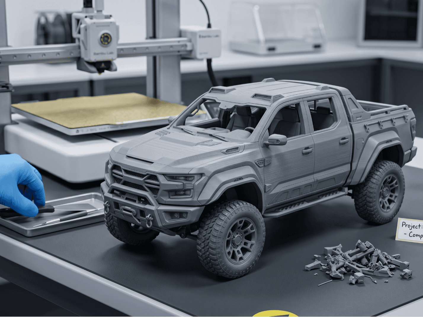 Futuristic Tactical Pickup Truck