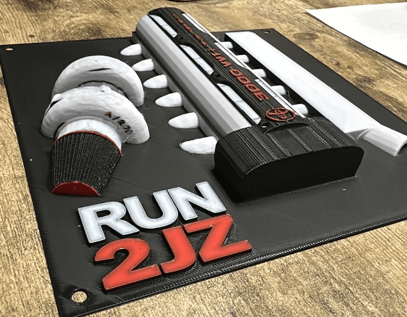 2jz engine wall art