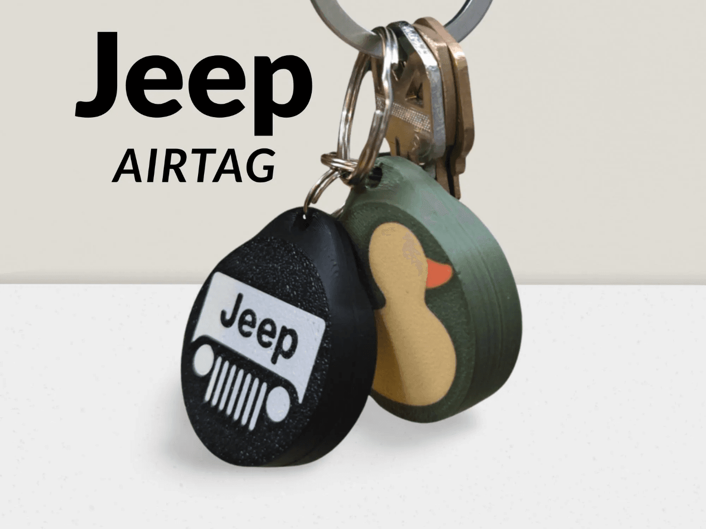 Jeep AirTag Keychain