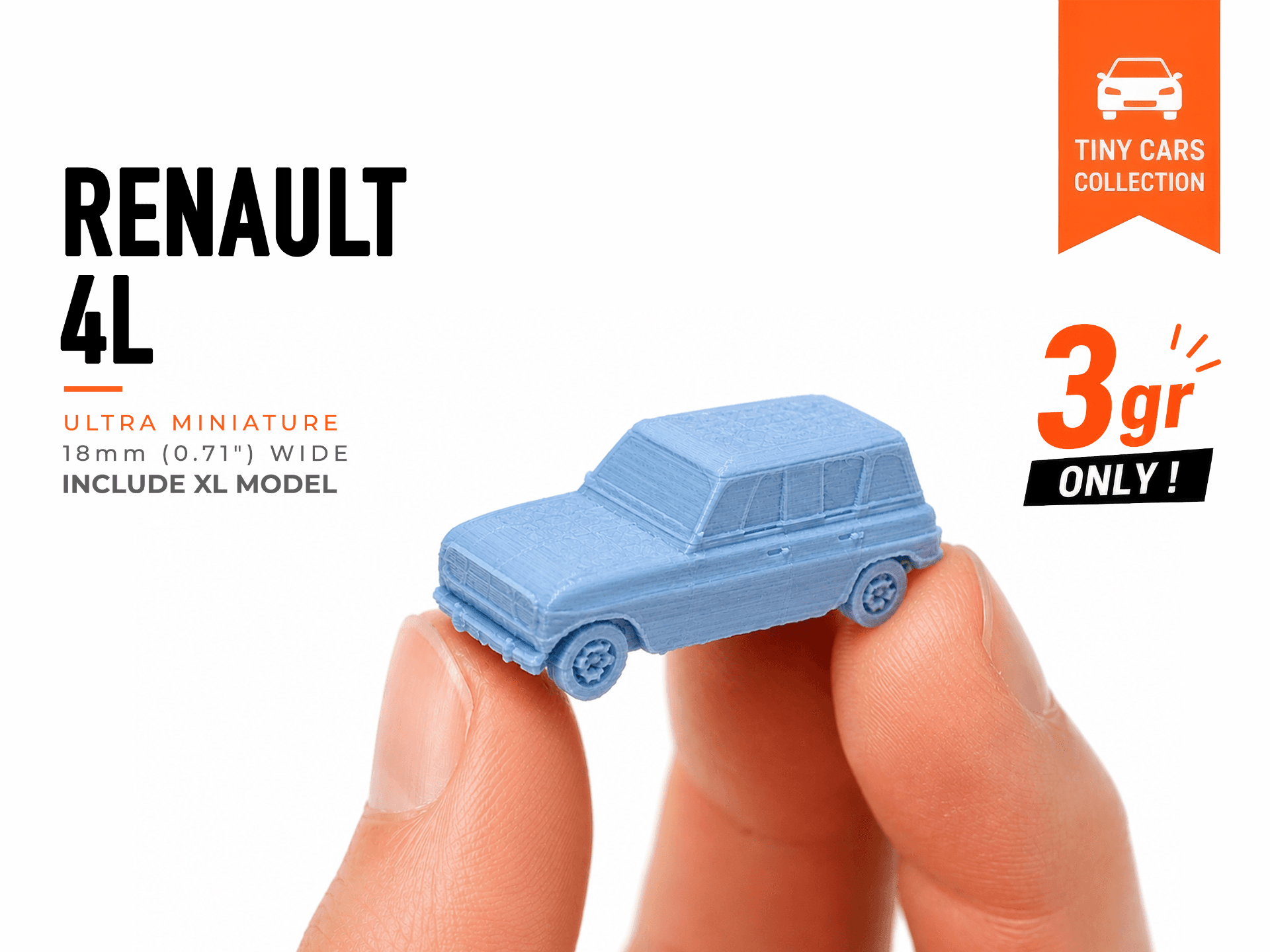 Tiny Renault 4L - Mini Cars Series