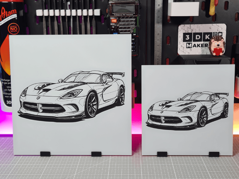 Dodge Viper – Hueforge – 3 Colors