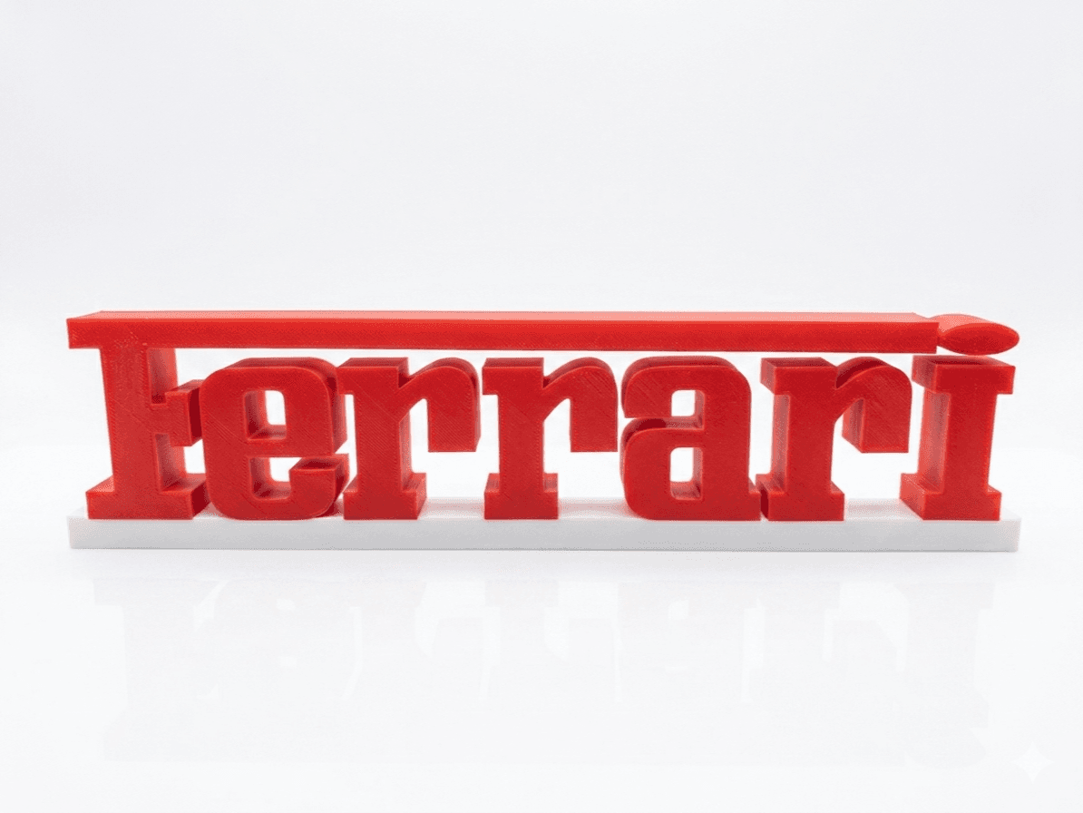 Scritta Ferrari