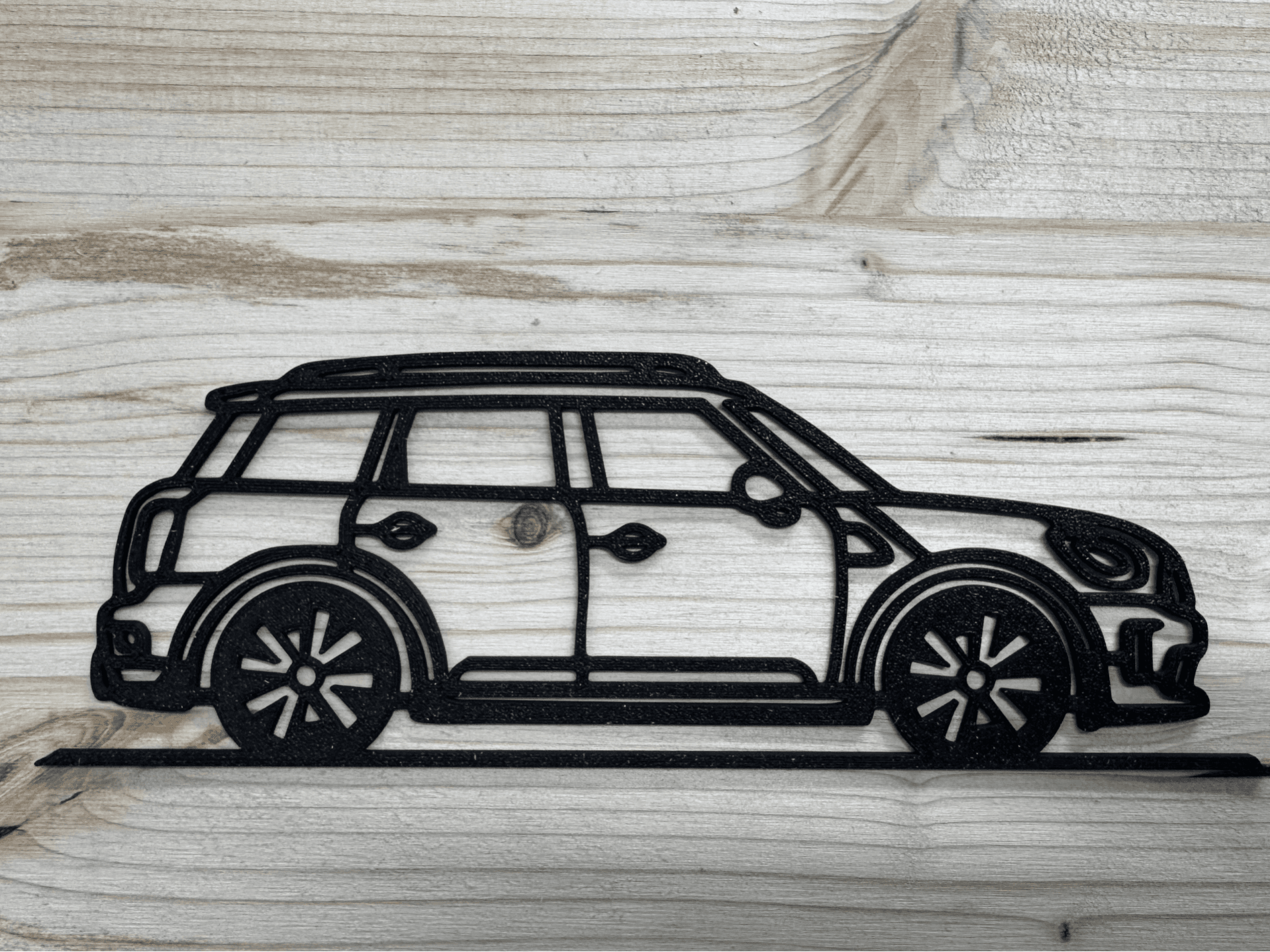 Mini Countryman Inspired Line Art Wall Art
