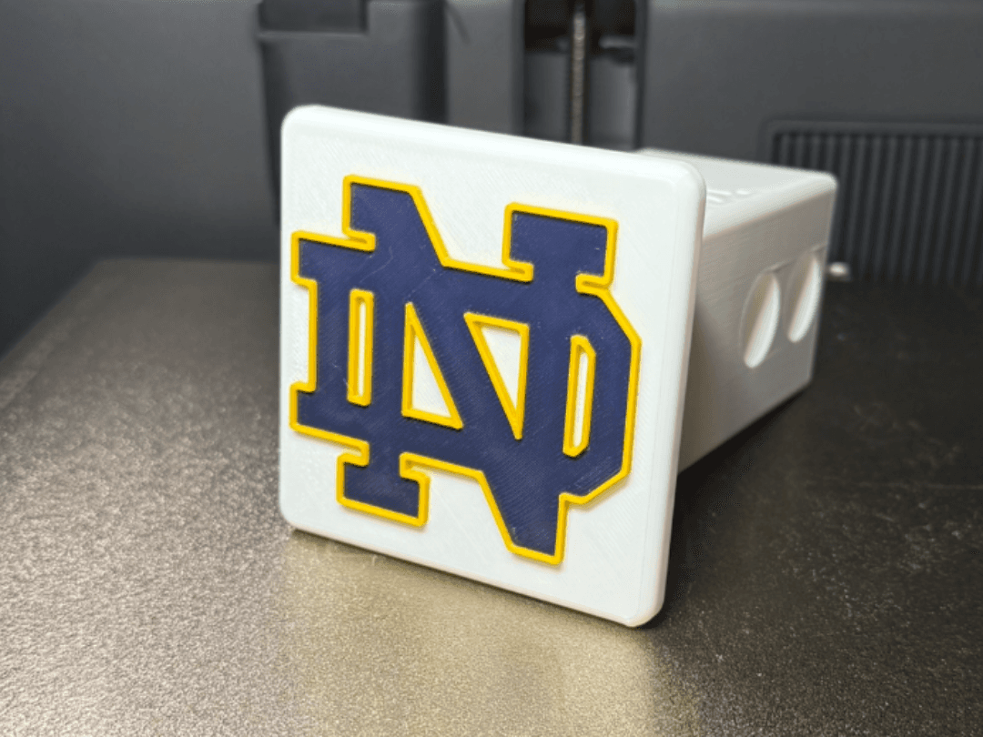 Notre Dame Hitch Cover 2"