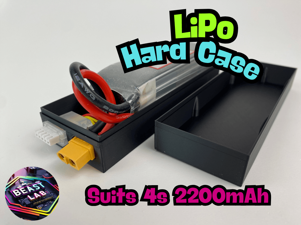 Heavy-Duty LiPo Battery Case Water-Resistant 4S 