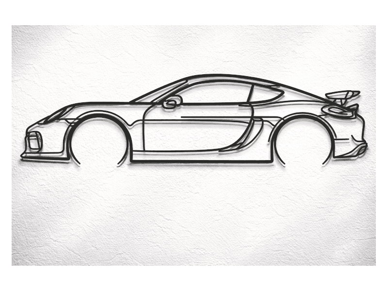 Porsche Cayman GT4 981 2016 Silhouette