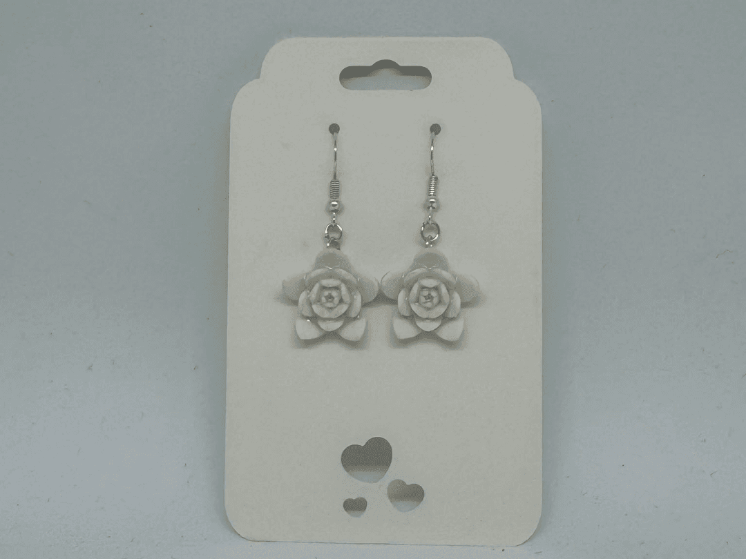 Elegant Lotus Flower Earrings. High-Detail Jewelry