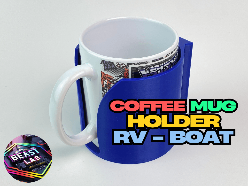 Coffee Mug Tea Cup Holder For Boat, Caravan & RV