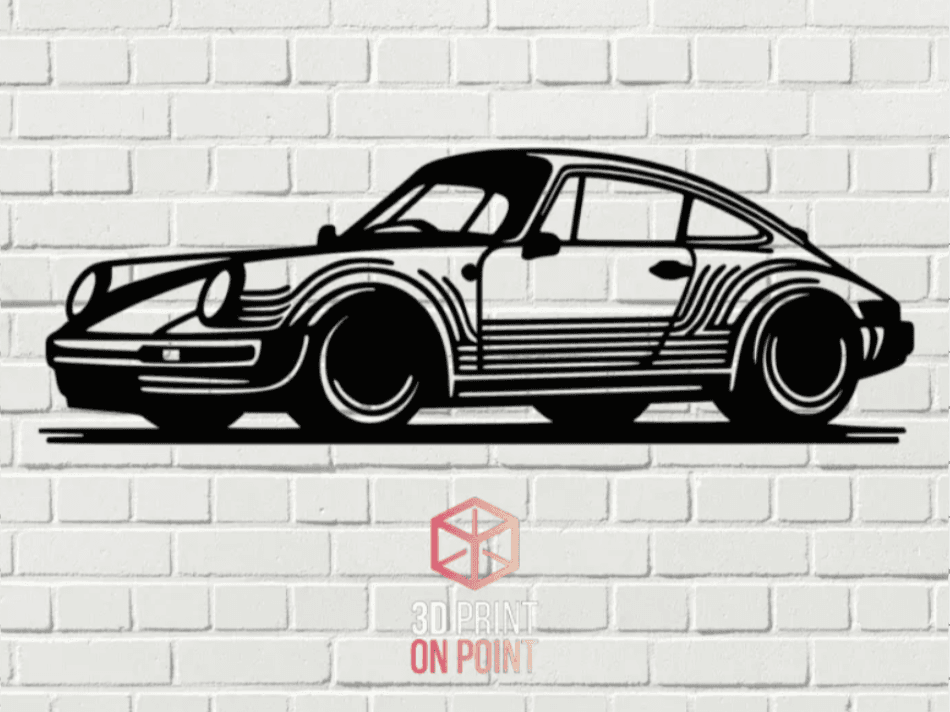 PORSCHE 911 VINTAGE 1963 - WALL ART #3