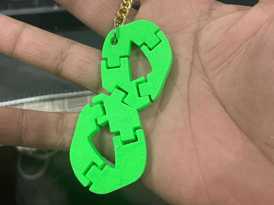 Flexi Mobius Strip keychain