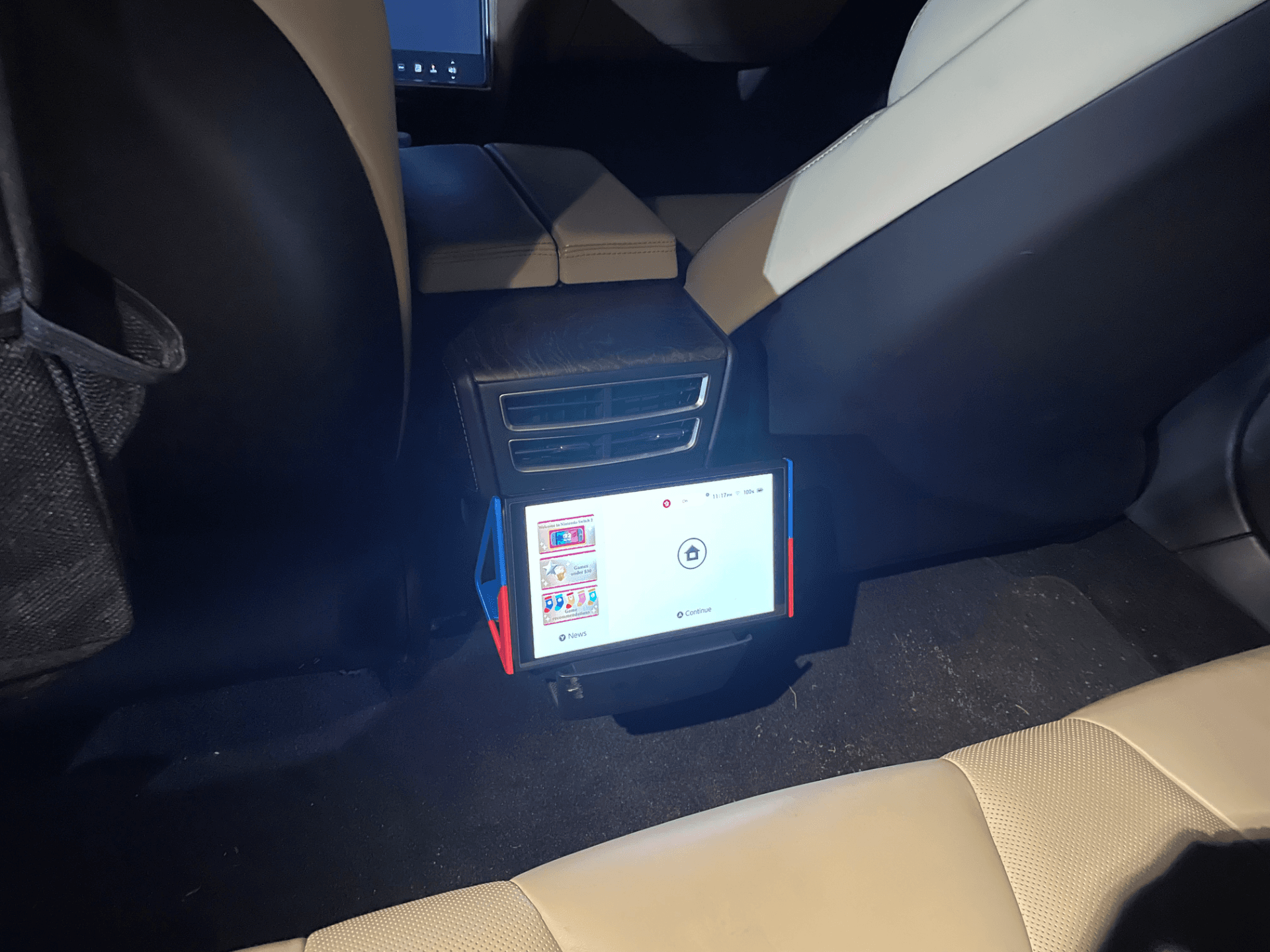 Nintendo Switch 2 Tesla Rear Center Console Holder