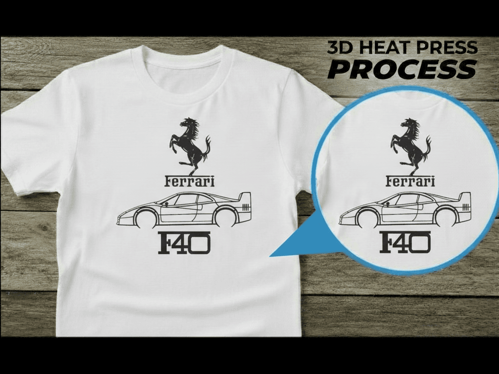 T-shirt print Ferrari F40