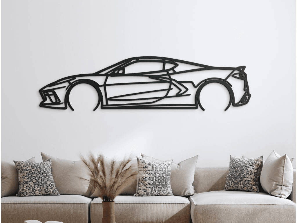 2021 C8 Corvette Wall Sticker