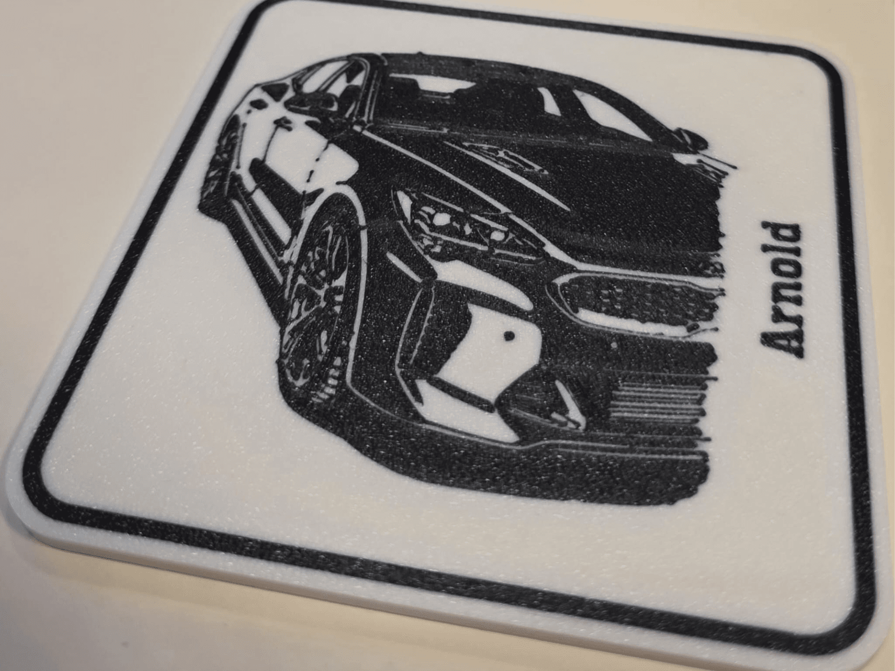KIA Stinger Silhouette Untersetzer