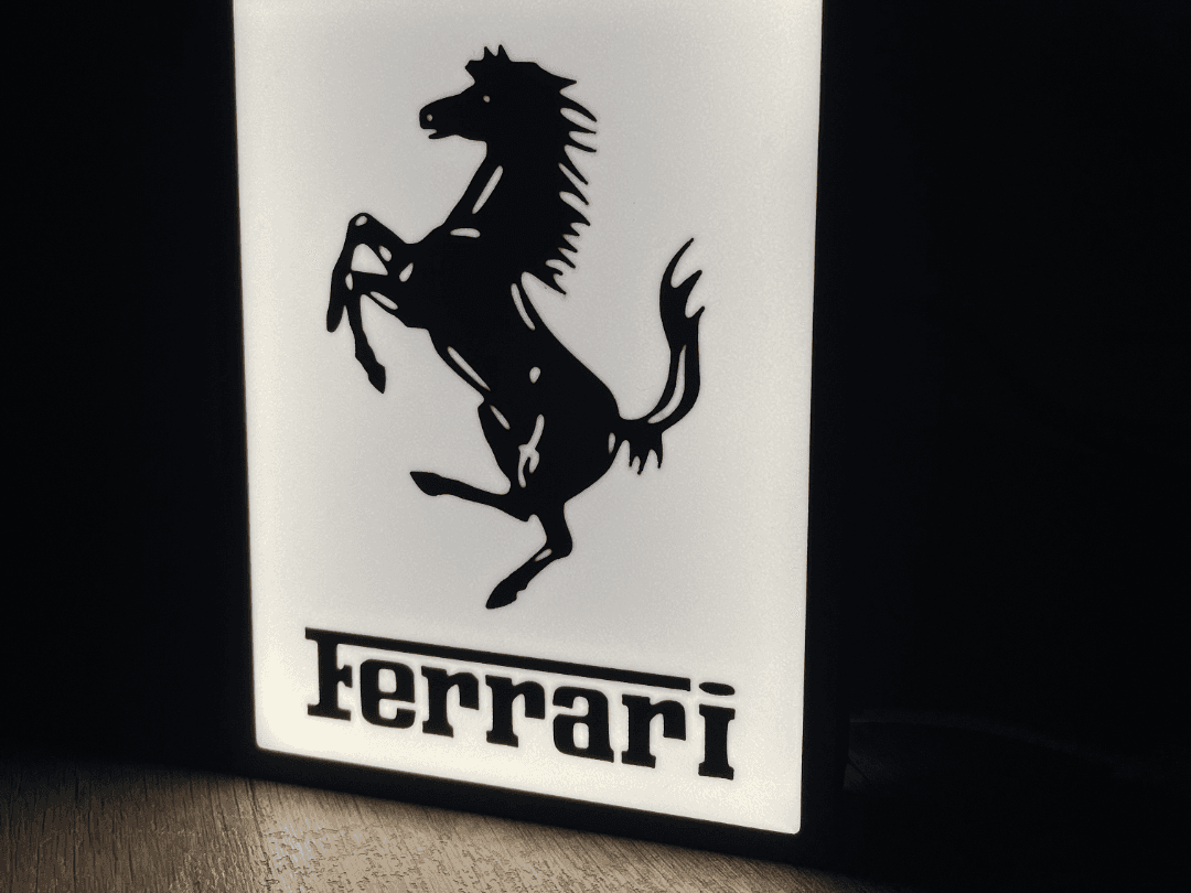 Light Box cavallino Ferrari - led lamp