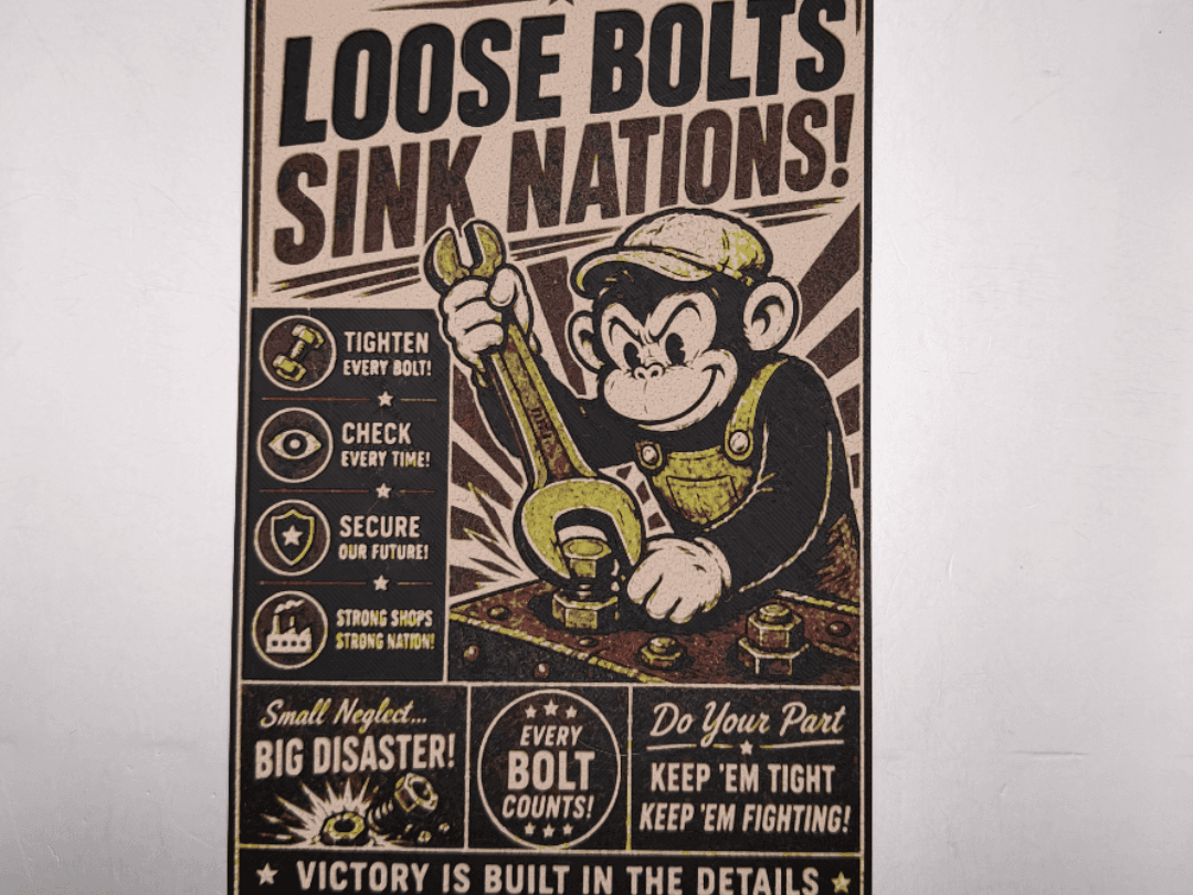 Every Bolt Counts! - Retro Propaganda Art
