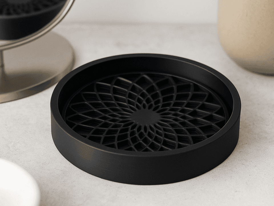 Lotus Pattern Jewelry Tray – Minimalist Organizer