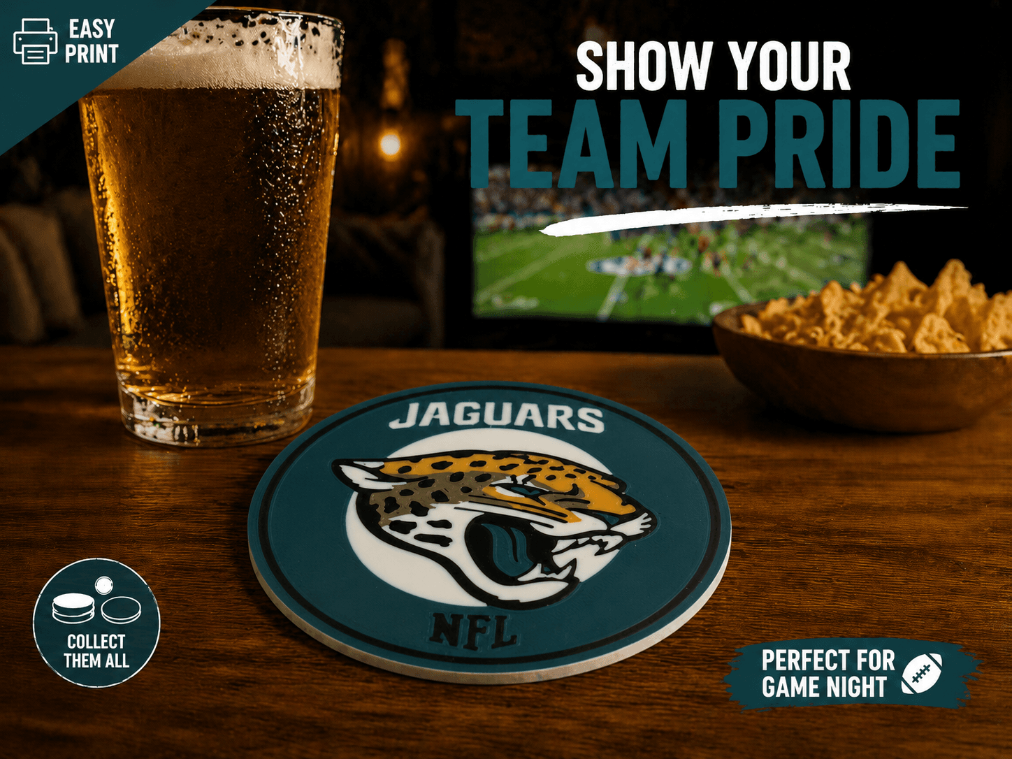 jacksonville jaguars coaster nfl