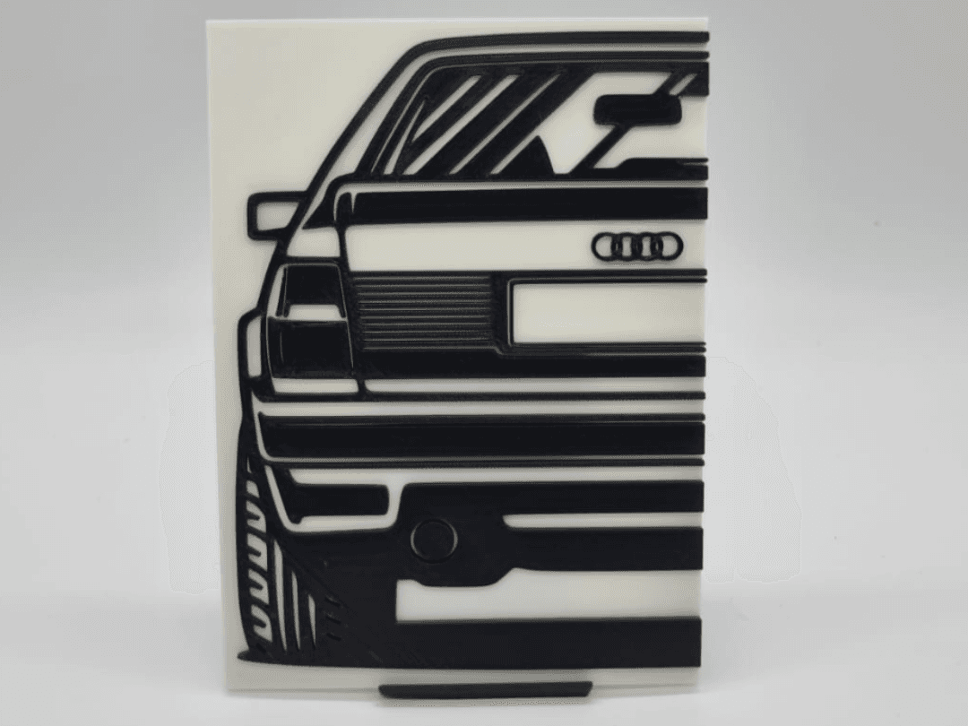 2D Wall Art Audi Quattro Sport